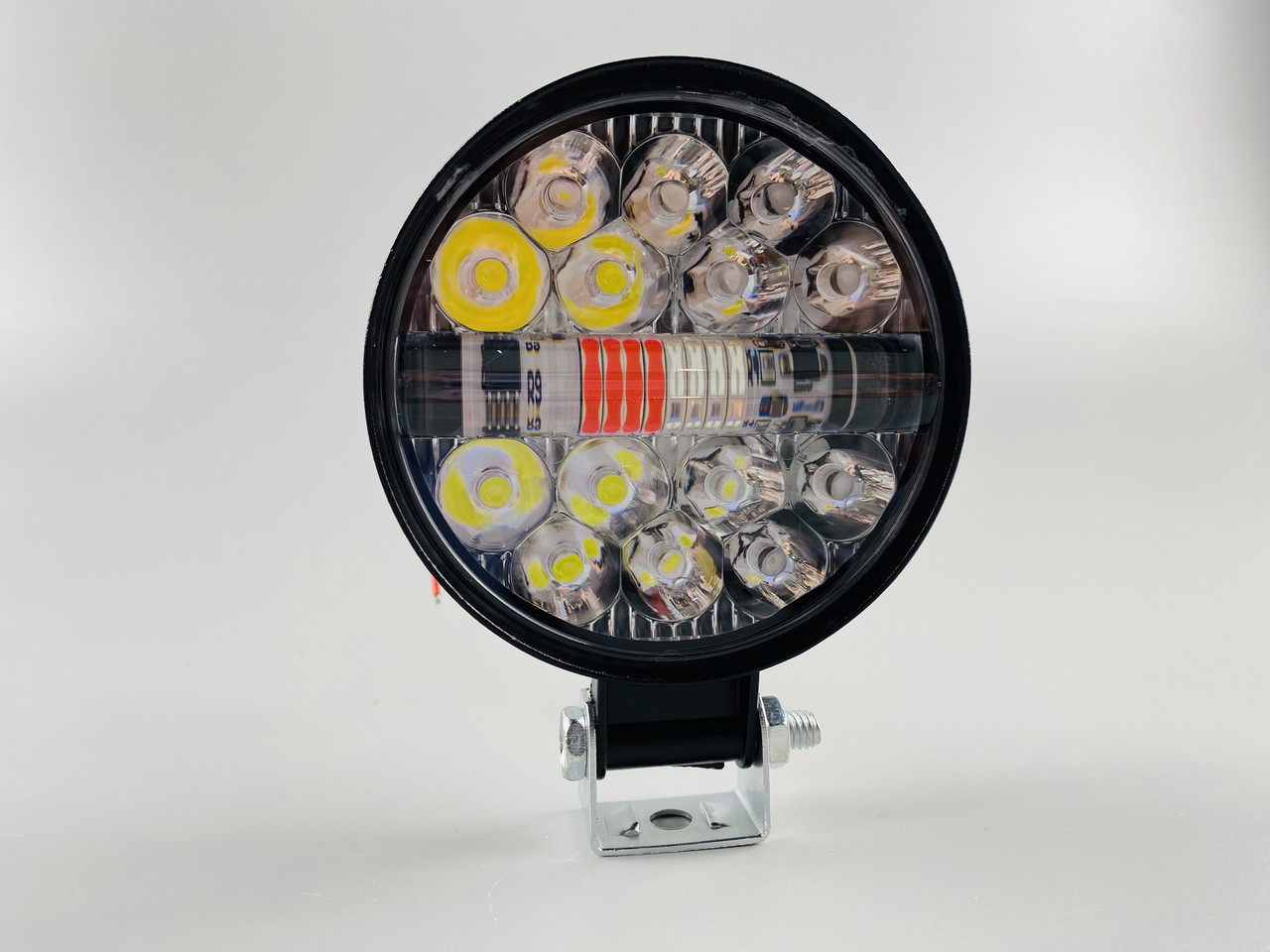Фара-LED робоча додаткова 48W 6000K прожектор, Фара LED кругла світлодіодна  Led chip 3030 стробоскоп, фото 1