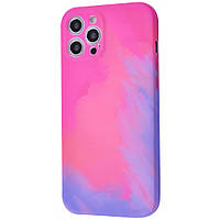 Чехол для Apple Iphone 12 Pro Max FS-357 розово-фиолетовый градиент
