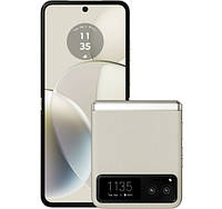 Смартфон Motorola Razr 40 8/256GB Cream 5G, NFC, 1Sim, 64+13/32Мп, Snapdragon 7 Gen 1, AMOLED 6.9", 4900 мА*ч