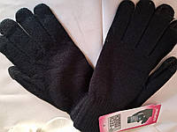 Женские шерстяные однотонные сенсорные перчатки Korona_7080-1