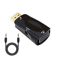 Адаптер конвертер hdmi - vga з виходом audio