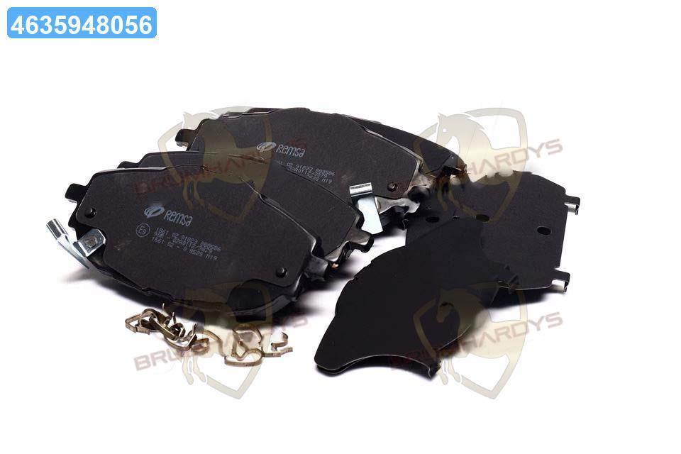 Колодка торм. диск. TOYOTA AURIS 1.3-2.0 2012-,COROLLA 1.33-1.8 2013- передн. (пр-во REMSA) 1561.02 UA22, фото 1