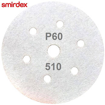 Абразивний диск P60 d150мм на папері з липучкою Velcro Smirdex 510 1шт., фото 4