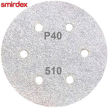 Абразивний диск P40 на липучці Velcro Smirdex 510 150мм, фото 2