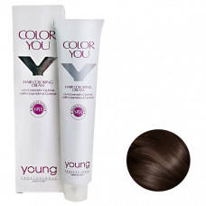 Крем-фарба для фарбування волосся Young Color You Y-PLX 5.0 Castano Chiaro Inteso