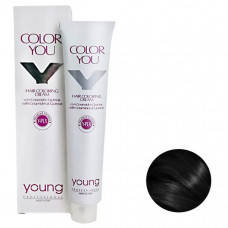 Крем-фарба для фарбування волосся Young Color You Y-PLX 1 Nero