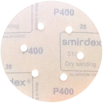 Абразивний диск P400 d150мм на папері з липучкою Velcro Smirdex 510 1шт., фото 3