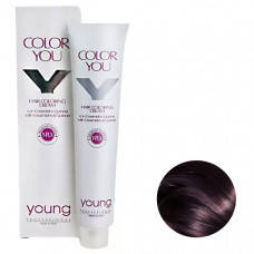 Крем-фарба для фарбування волосся Young Color You Y-PLX 4.5 Castano Mogano
