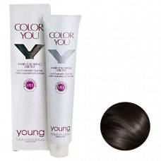 Крем-фарба для фарбування волосся Young Color You Y-PLX 5.1 Castano Chiaro Cenere