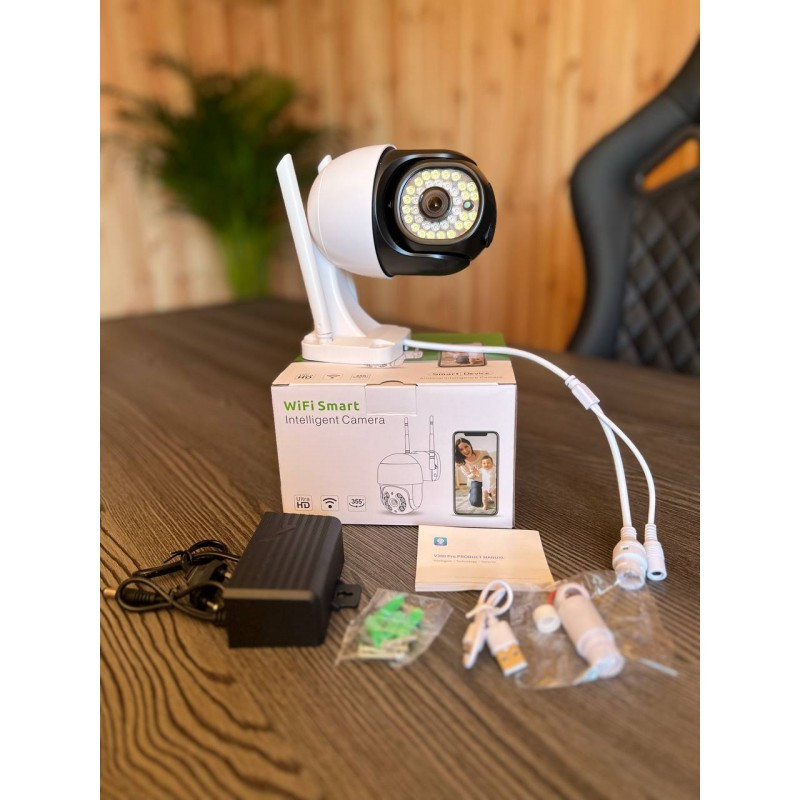 360 IP-камера зовнішня бездротова, 1080P, PTZ, Wi-Fi, 4-кратний зум (30) (40)