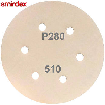 Абразивний диск P280 d150мм на папері з липучкою Velcro Smirdex 510 1шт., фото 4
