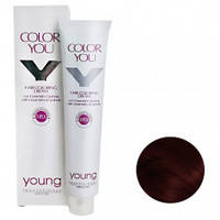 Крем-краска для окрашивания волос Young Color You Y-PLX 3.6 Castano Scuro Rosso