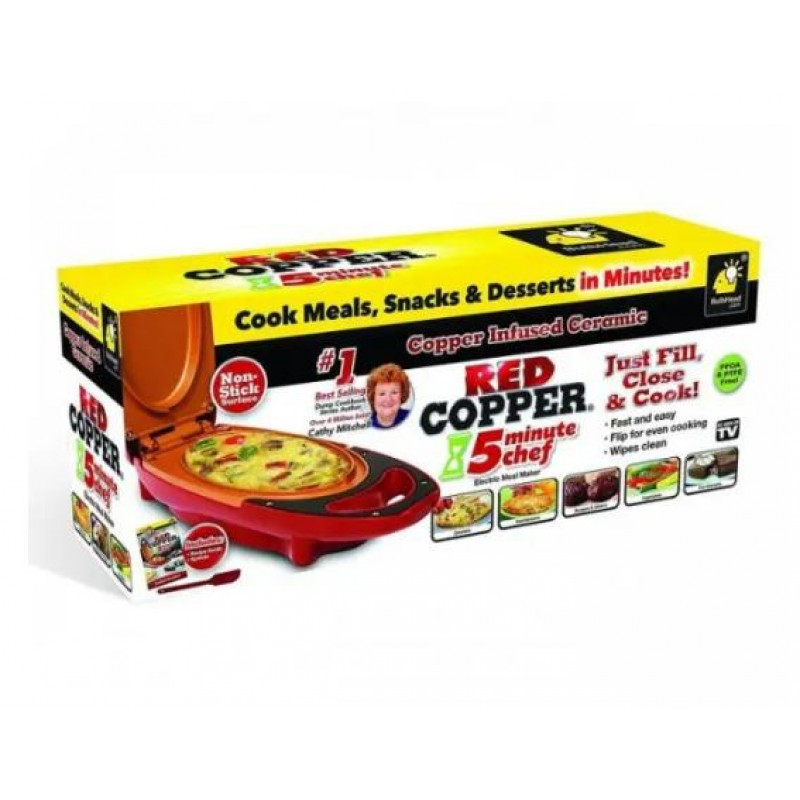 Сковорідка Електрична плита red copper 5 minute chef (15)
