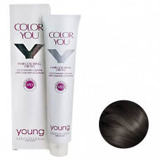 Крем-фарба для фарбування волосся Young Color You Y-PLX 4.01 Castano Freddo