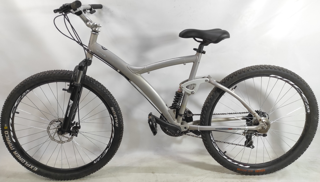 Велосипед ALU 27,5" B'twin МТВ 3*8 серый (Б/У) - фото 1 - id-p2034864663