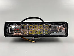 Фара LED прямокутна 18W 6000K (16 діодів) протитуманна багатофункціональна багатофункціональна додаткове освітлення