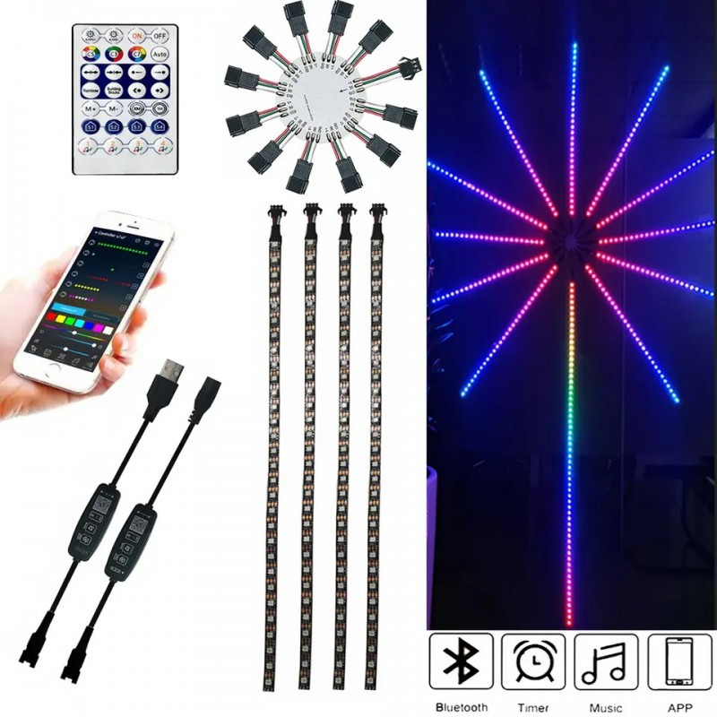 Феєрверк світильник 28Key Kit BT Музика APP LED LIGHT SF-9 (100)