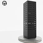 Барабан-експо "Стелла18" 1850х500х500мм, чорний. Економпанель для гачків та полиць у магазин взуття та аксесуарів, фото 2