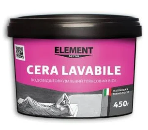 Віск глянцевий для венеціанських штукатурок Element Cera lavabile 450г, фото 1