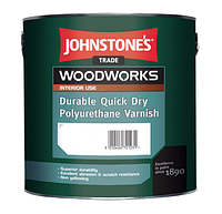 Лак для дерева Johnstones Quick Dry Polyurethane Varnish Clear Gloss поліуретановий швидковисихаючий глянсовий