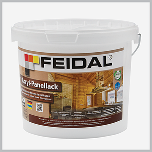 Лак панельний матовий на водній основі без запаху Feidal Acryl-Panellack 5л, фото 1
