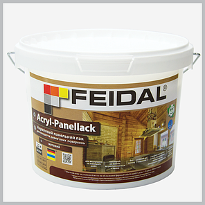 Лак панельний матовий на водній основі без запаху Feidal Acryl-Panellack 5л, фото 2