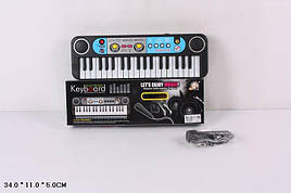 Синтезатор дитячий піаніно Синтезатор детский MQ818USB на батарейках, муз., з мікрофоном, в коробці 34*11*5см