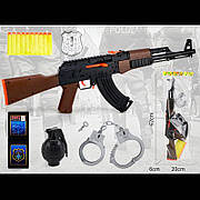 Іграшковий поліцейський набір  QR777-4  батар. гвинтівка, наручники, 62*6*20см