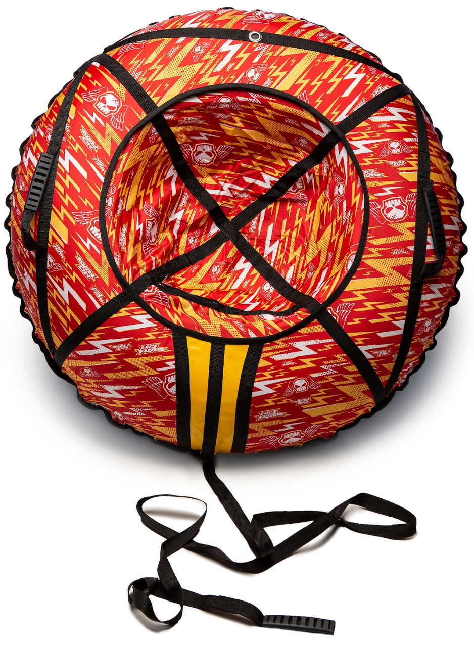 Тюбінг 100 см блискавка червона