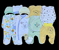 Гарний набір одягу для новонародженого хлопчика, якісний одяг для немовлят, зима, весна, зріст 62 см, бавовна
