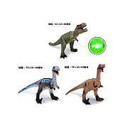 Тварини 4459-7-9 динозавр, 3 види мікс, звук, гума з силіконовою ватою/наповнювачем, середній р-р 70*16*40 см