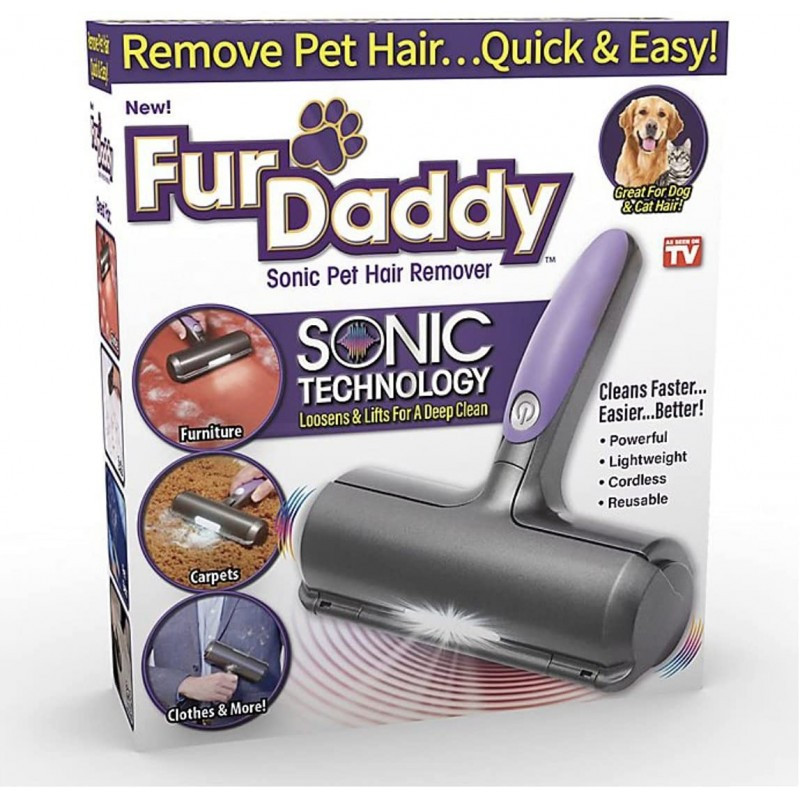 Електрична щітка для видалення шерсті тварин Fur Daddy Sonic (40)