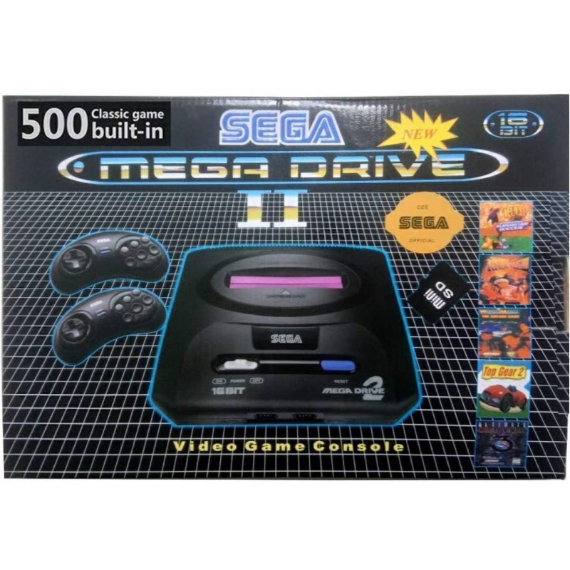 ІГРОВА ПРИСТАВКА SEGA MEGA DRIVE 2 368 ВСТРОВАНИХ ГР + ПІДТРИМКА КАРТРИДЖЕЙ (20), фото 1