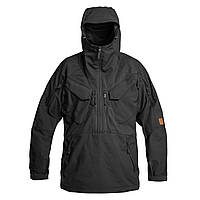 Куртка анорак Helikon-Tex PILIGRIM Anorak Jacket Black,тактическая черная куртка-ветровка с капюшоном НАТО