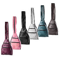 Кожаный женский мини рюкзак-сумка LT 5699 разные цвета
