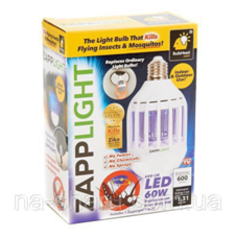 ВІД КОМАРОВ Лампочка відлякувач (100) від комарів ZappLight