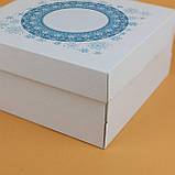 Новорічні Коробки універсальні 200*200*100 Різдвяна коробка для подарунків Зимова, фото 4