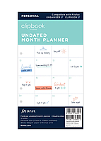 Блок запасной FILOFAX Personal Планы на месяц (344002)