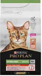 Корм Purina Pro Plan Adult Sterilised Vital Funct Salmon (для стерелізованих котів з лососем) 400г.