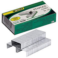 Скоби для степлера 4OFFICE 10, 20*50 шт (4-318) 1/10/1000 шт., скоби для зшивання паперу