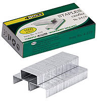 Скоби для степлера 4OFFICE 24/6, 20*50шт (4-319) 1/10/500шт, скоби для зшивання паперу