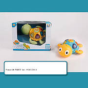 Тварина музикальна іграшка 855-98A черепашка, батар, 2 кольори мікс, звуки, мелодії,короб. 19,5*12,2*14,5 см