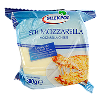 Сир Моцарелла Млекпол Mlekpol mozzarella 300g 12шт/ящ (Код: 00-00005270)