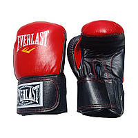 Боксерские перчатки EVERLAST 12 oz кожа красные