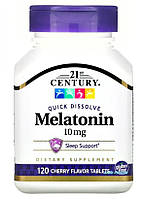 Мелатонин 21CENTURY 10 мг, 120 таблеток с вишневым вкусом