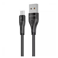 Кабель Proove Soft Silicone Micro USB 2.4A (1m) (black)