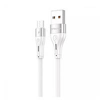 Кабель Proove Soft Silicone Micro USB 2.4A (1m) (white)