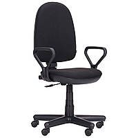 Кресло офисное AMF Комфорт Нью/АМФ-1 А-1 ткань, до 120 кг, механизм Перманент-контакт, черное