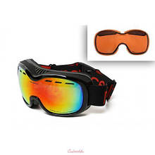 Маска гірськолижна New Balance Infinite Red & Black Cat 3 (+ змінні лінзи)