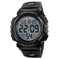 Часы мужские спортивные SKMEI 1258BK / Фирменные спортивные часы / Брендовые XY-593 мужские часы